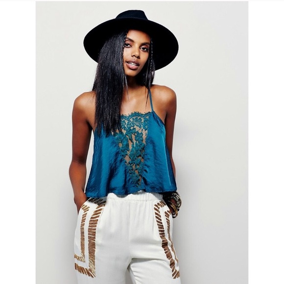 Free People Tops - FREE PEOPLE silky lace cami